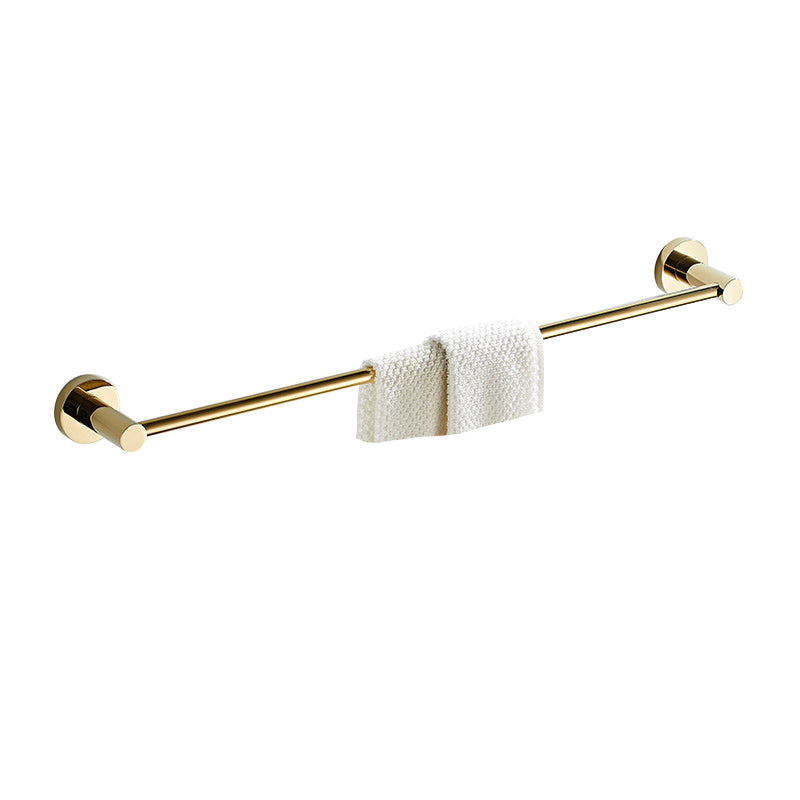 4 Piece Traditional Bathroom Accessory Set Brass Bathroom Set in Matte Gold