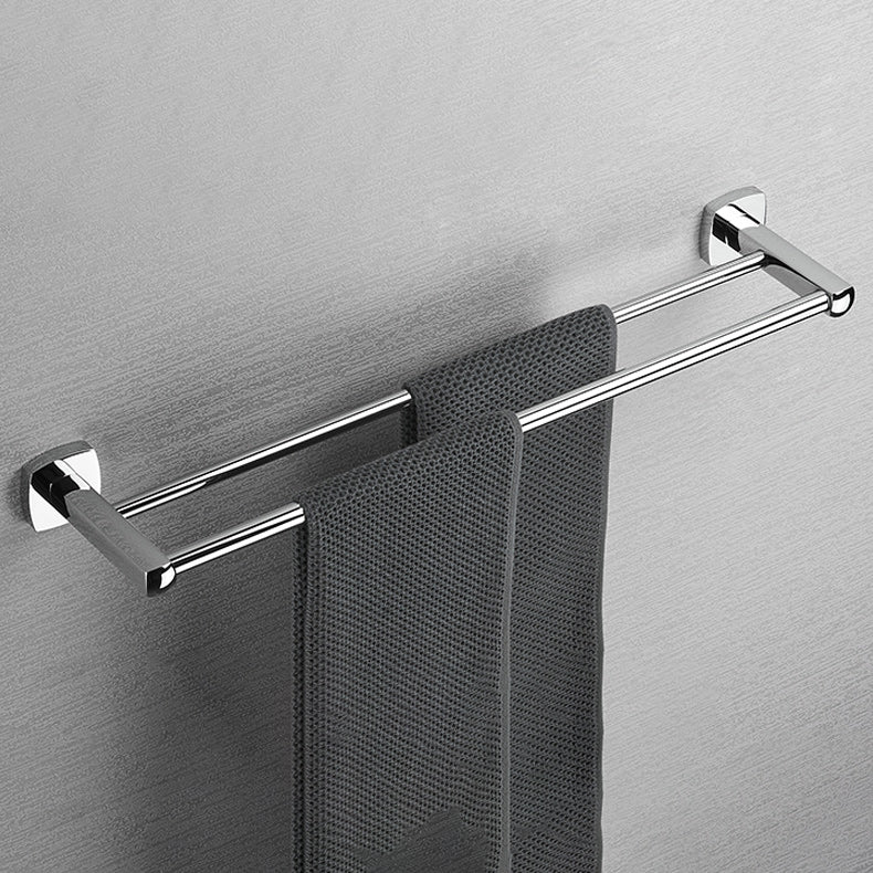 Polished Chrome Modernism Bathroom Accessory Set Bath Shelf/ Towel Bar/Robe Hooks Included