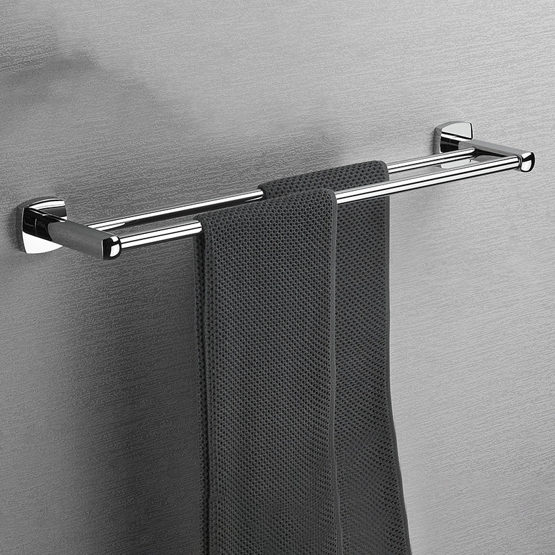 Polished Chrome Modernism Bathroom Accessory Set Bath Shelf/ Towel Bar/Robe Hooks Included