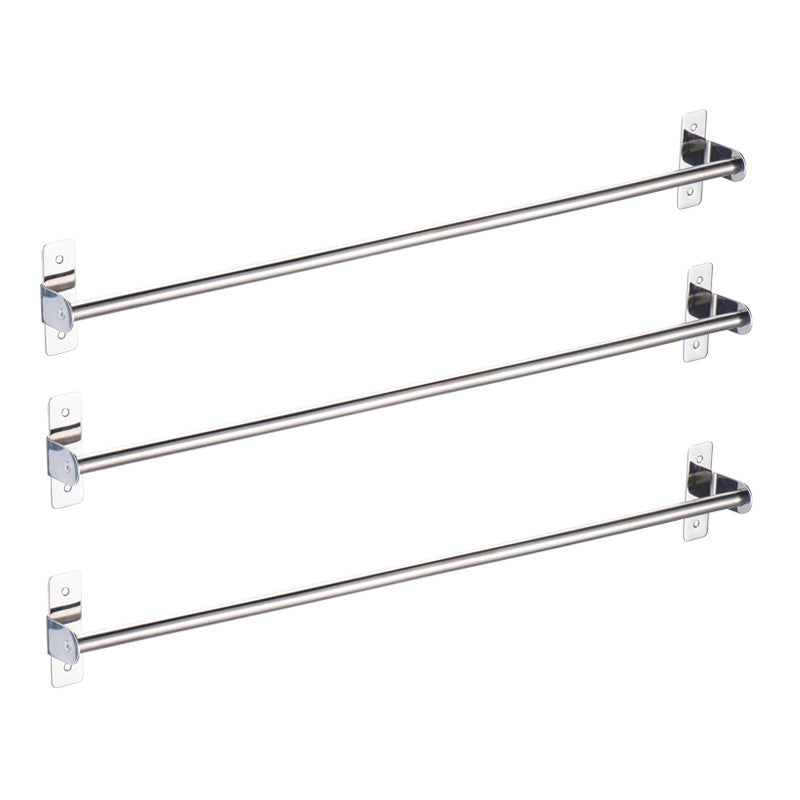 3-Piece Stainless Steel Bathroom Accessory Set Modern Chrome Slipper Stand