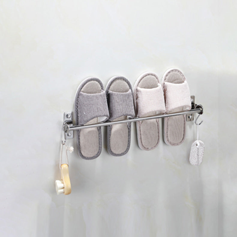 3-Piece Stainless Steel Bathroom Accessory Set Modern Chrome Slipper Stand
