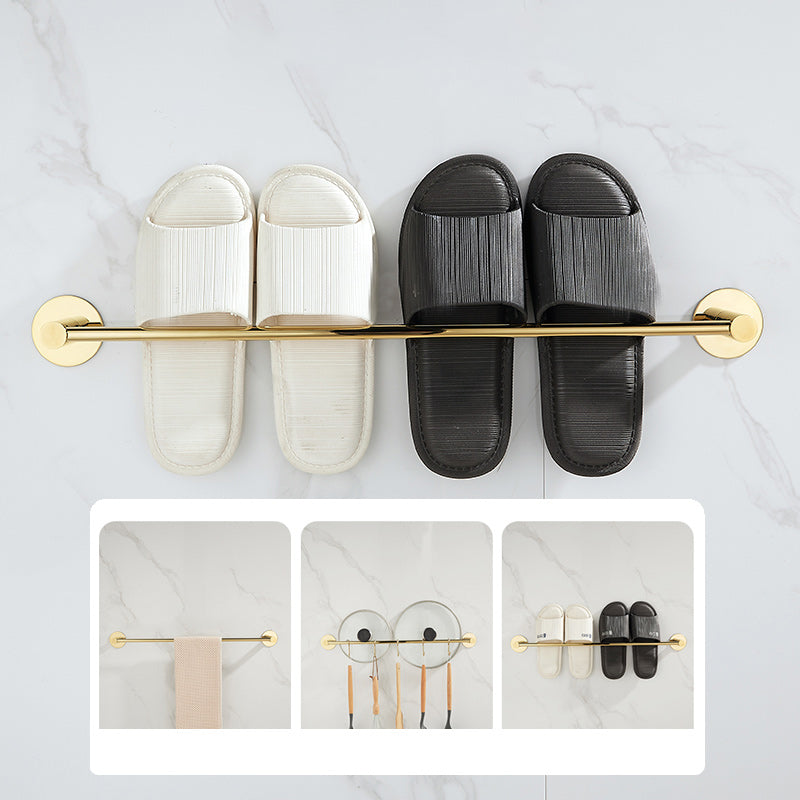 2 Piece Bathroom Hardware Set Modern Stainless-steel Slipper Rack