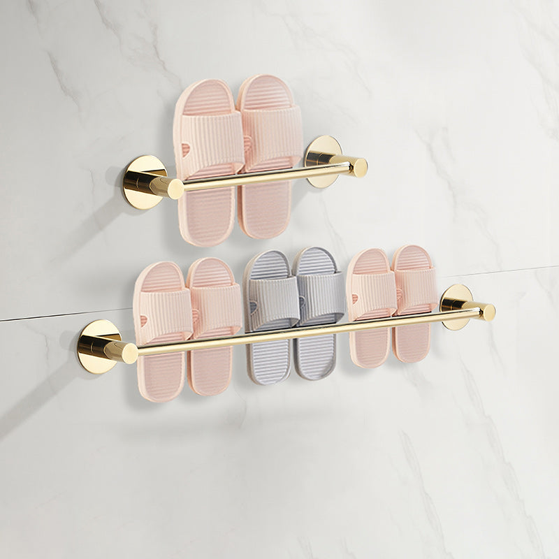 2 Piece Bathroom Hardware Set Modern Stainless-steel Slipper Rack