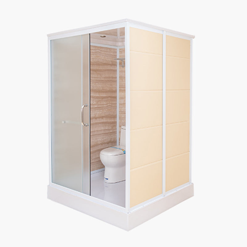 Single Sliding Shower Stall Rectangle Shower Stall with Towel Bar