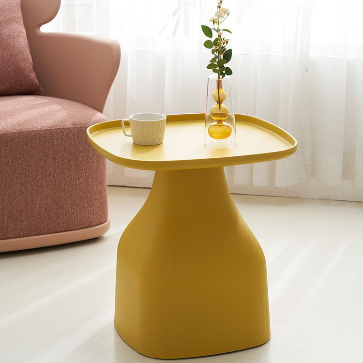 Pedestal Square Accent Side Table Tray Top Side End Snack Table