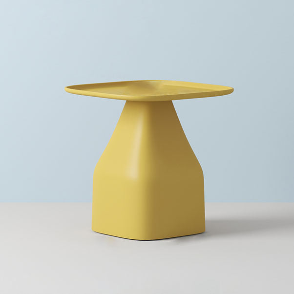 Pedestal Square Accent Side Table Tray Top Side End Snack Table