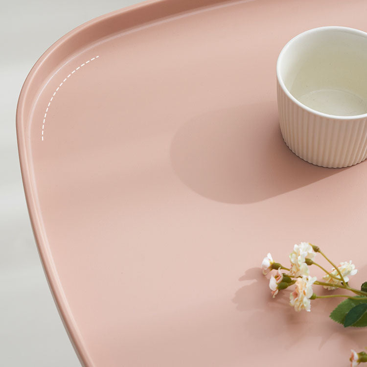 Pedestal Square Accent Side Table Tray Top Side End Snack Table