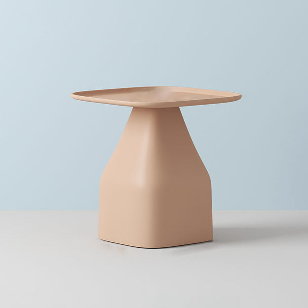 Pedestal Square Accent Side Table Tray Top Side End Snack Table