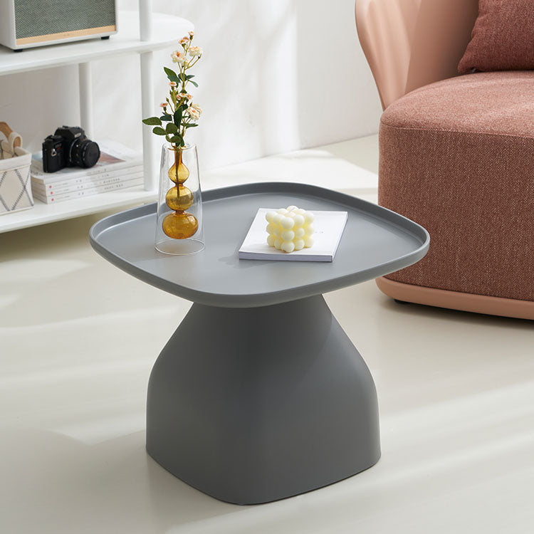 Pedestal Square Accent Side Table Tray Top Side End Snack Table