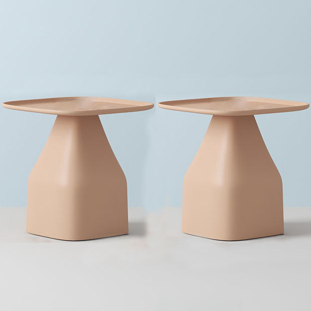 Pedestal Square Accent Side Table Tray Top Side End Snack Table