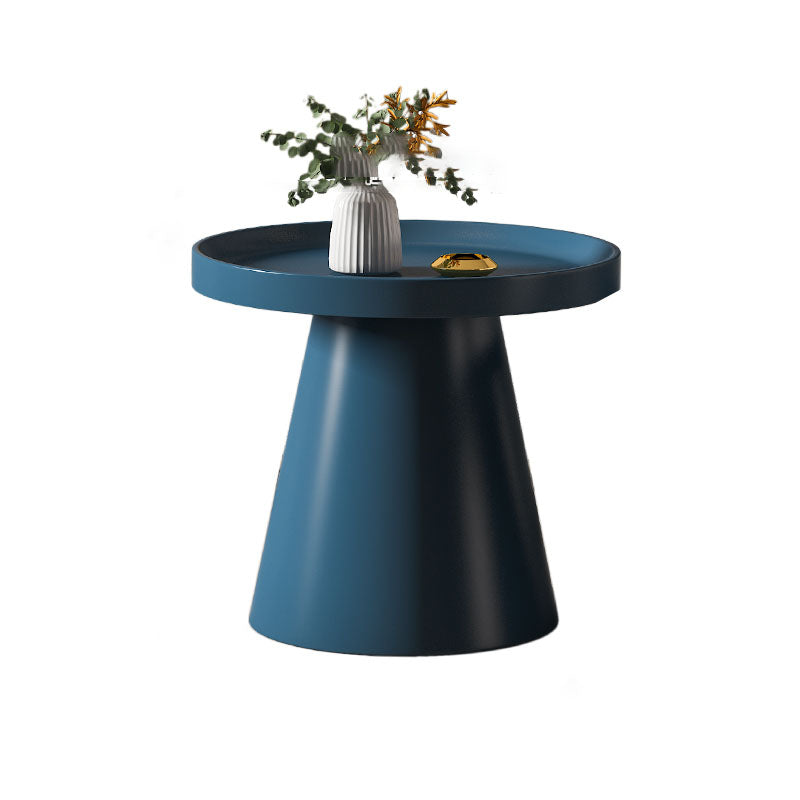 Metal Accent Side Table Table Pedestal Tray Top Side End Snack Table