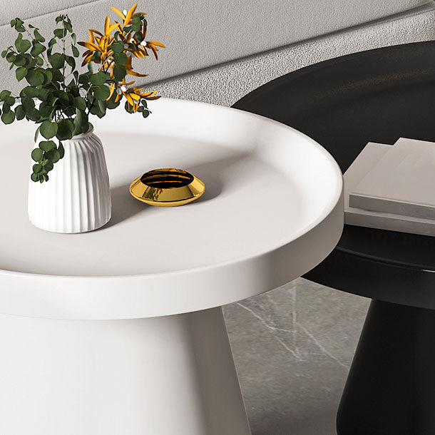 Metal Accent Side Table Table Pedestal Tray Top Side End Snack Table