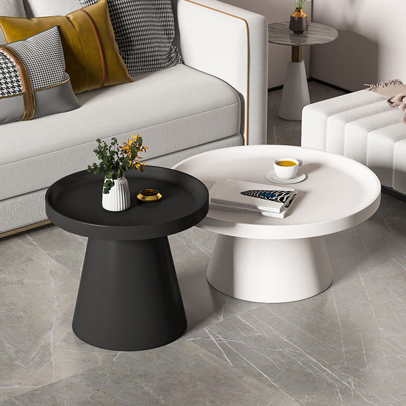 Metal Accent Side Table Table Pedestal Tray Top Side End Snack Table