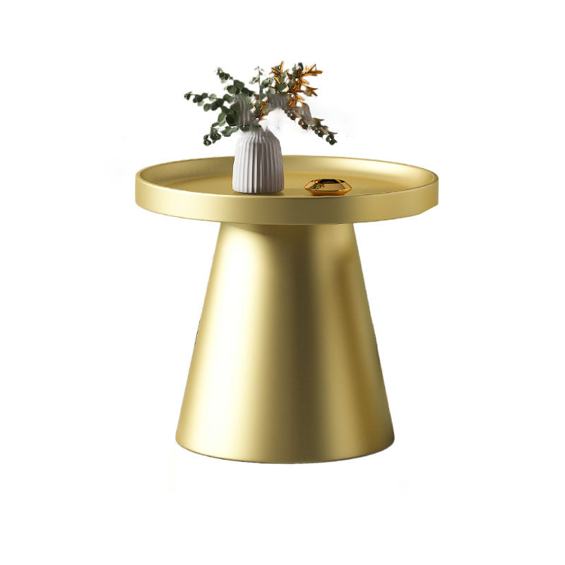Metal Accent Side Table Table Pedestal Tray Top Side End Snack Table