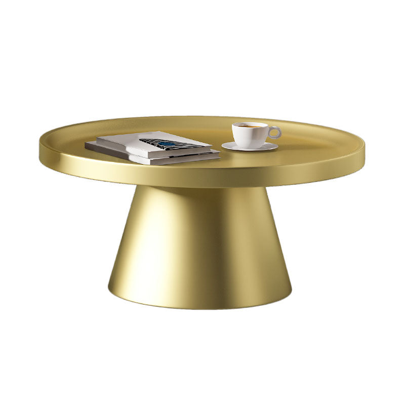 Metal Accent Side Table Table Pedestal Tray Top Side End Snack Table