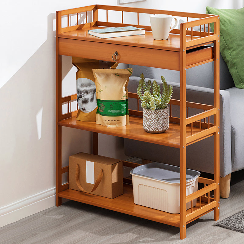 11" Wide Contemporary Corner Table Rectangular Accent Side Table with Storage