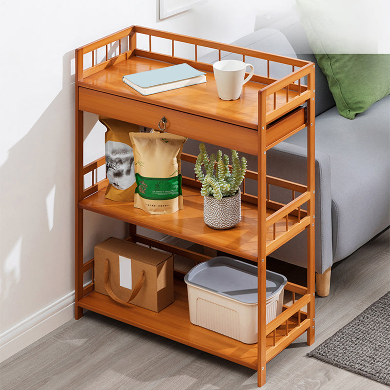 11" Wide Contemporary Corner Table Rectangular Accent Side Table with Storage