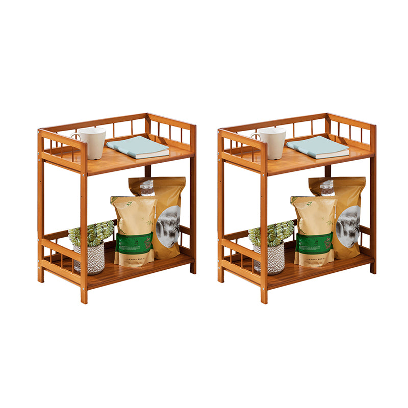 11" Wide Contemporary Corner Table Rectangular Accent Side Table with Storage