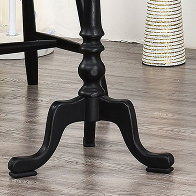 14" Wide Rustic Corner Table Solid Wood Round Side End Table