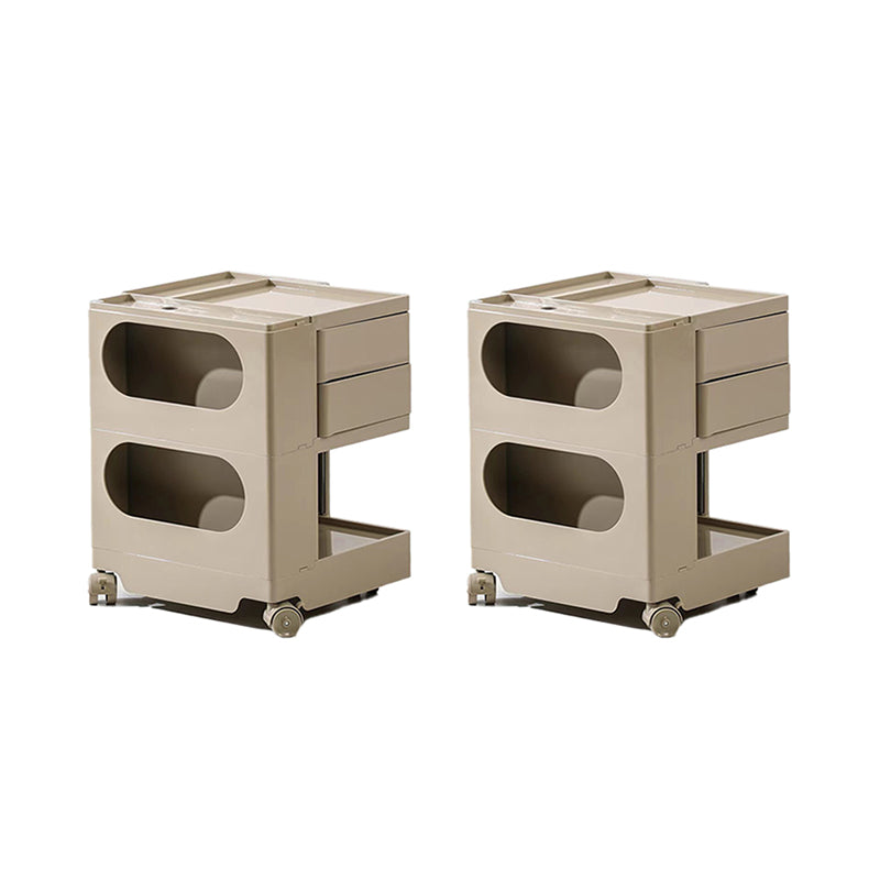 Modern Accent Side Table Square Metal Living Room Corner Table