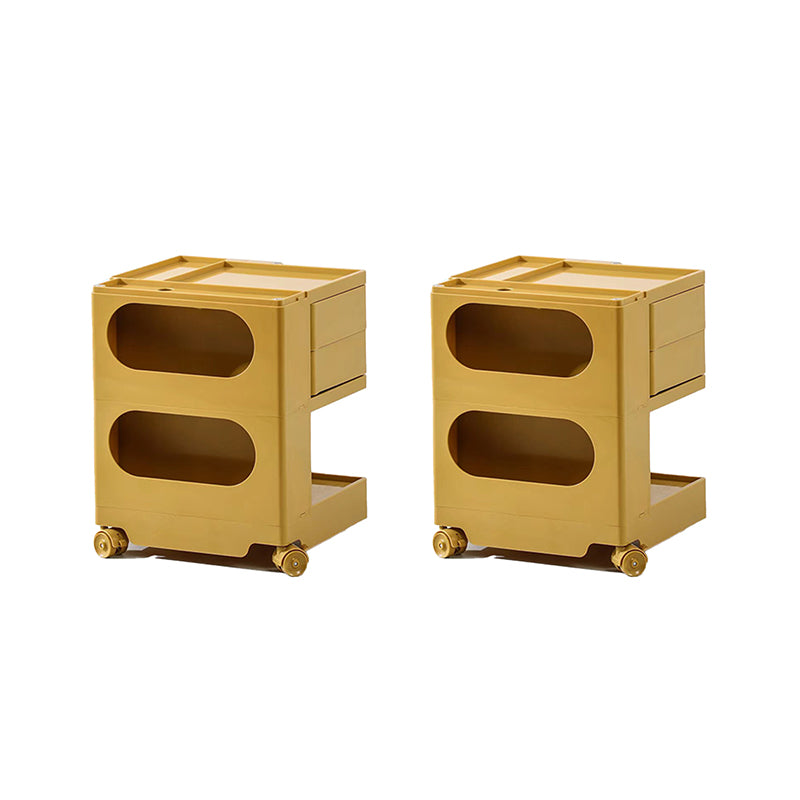 Modern Accent Side Table Square Metal Living Room Corner Table