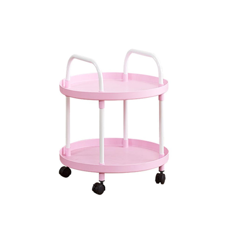 Modern Accent Side Table Round Metal Living Room Corner Table