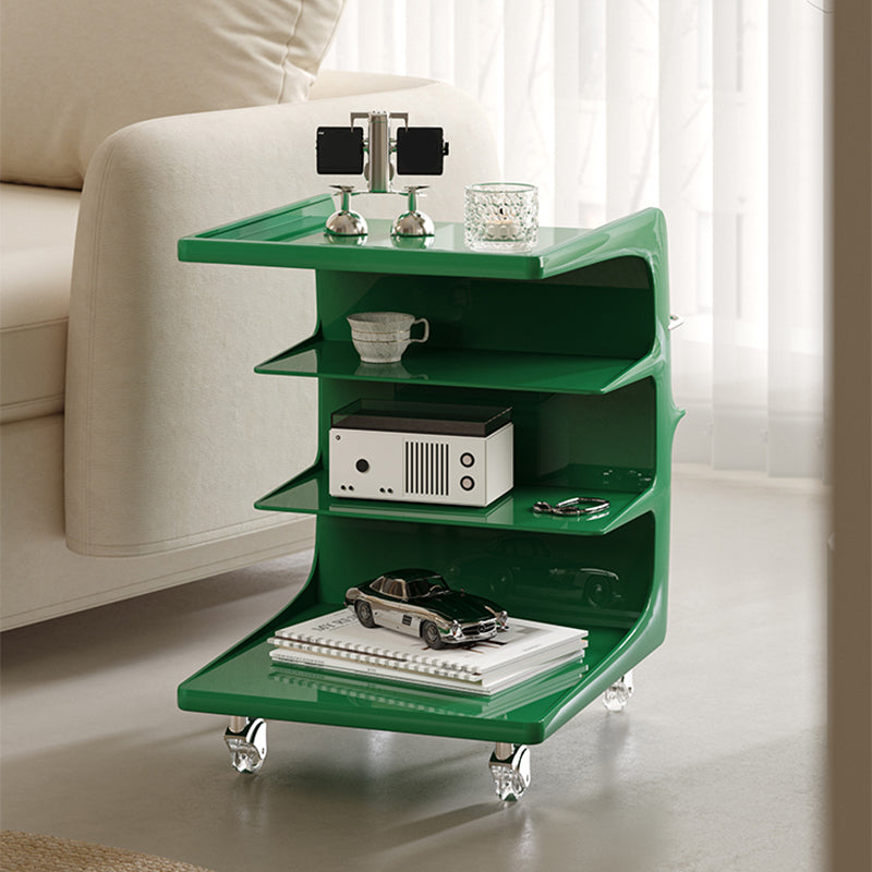 16.1" Wide Contemporary Metal Accent Side Table for Living Room