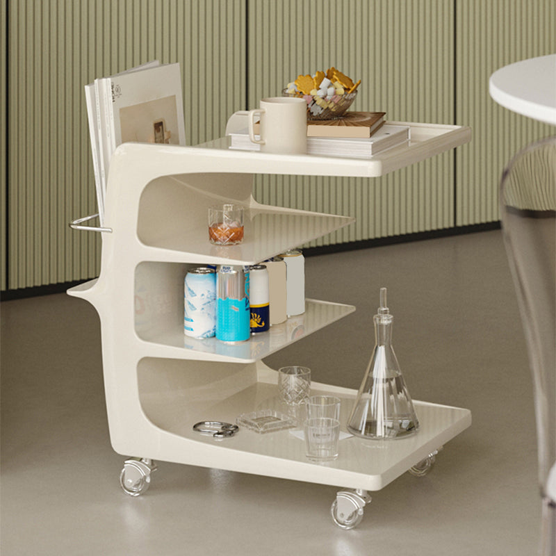 16.1" Wide Contemporary Metal Accent Side Table for Living Room