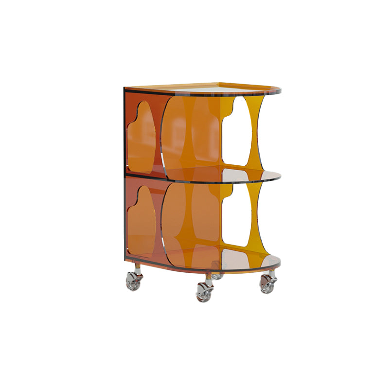 16.1" Wide Contemporary Metal Accent Side Table for Living Room