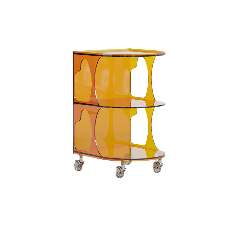 16.1" Wide Contemporary Metal Accent Side Table for Living Room