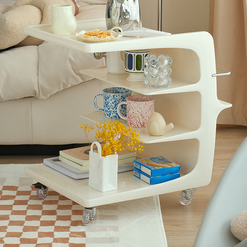 16.1" Wide Contemporary Metal Accent Side Table for Living Room