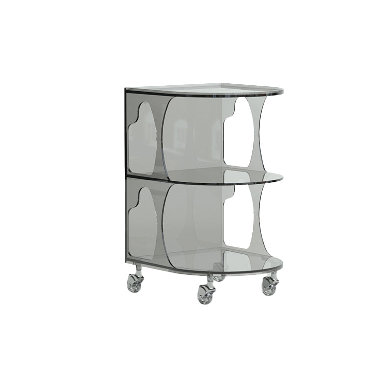 16.1" Wide Contemporary Metal Accent Side Table for Living Room