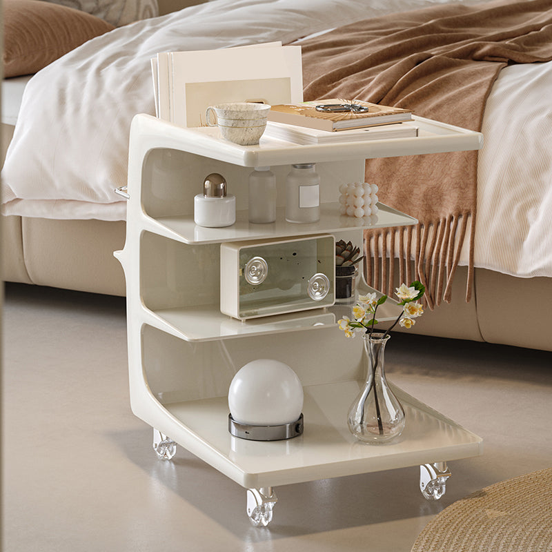 16.1" Wide Contemporary Metal Accent Side Table for Living Room