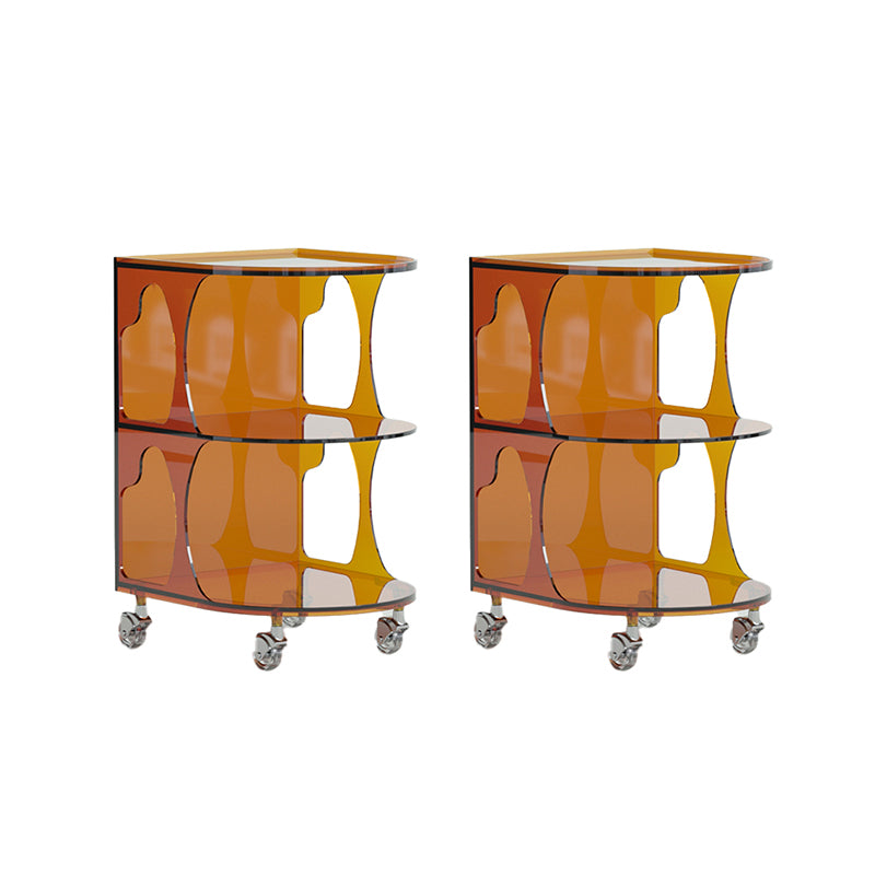 16.1" Wide Contemporary Metal Accent Side Table for Living Room