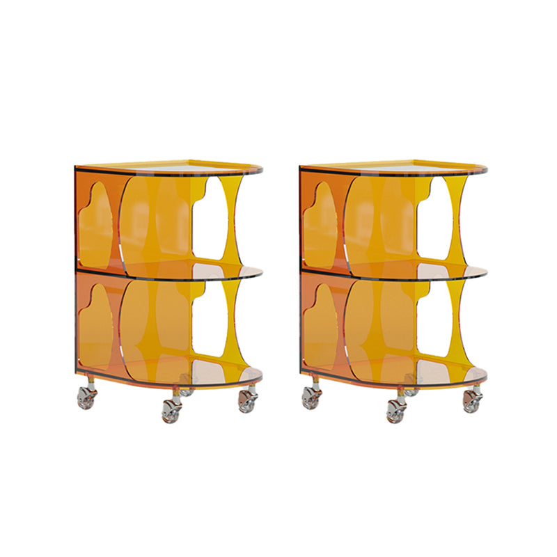 16.1" Wide Contemporary Metal Accent Side Table for Living Room