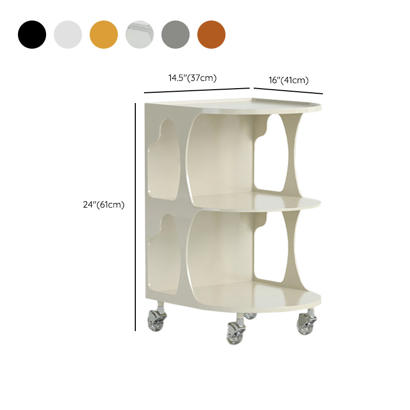 16.1" Wide Contemporary Metal Accent Side Table for Living Room