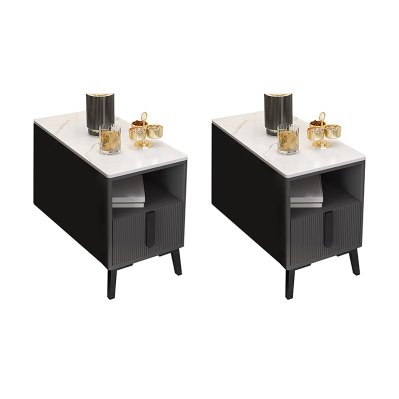 Modernistic Rectangular End Table Wooden Sofa Side Accent Table
