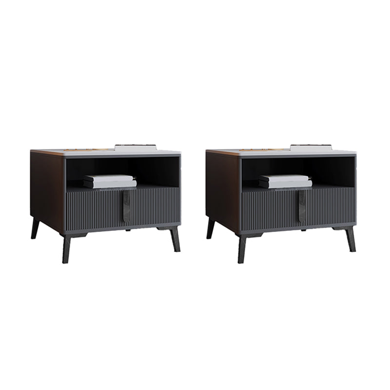 Modernistic Rectangular End Table Wooden Sofa Side Accent Table
