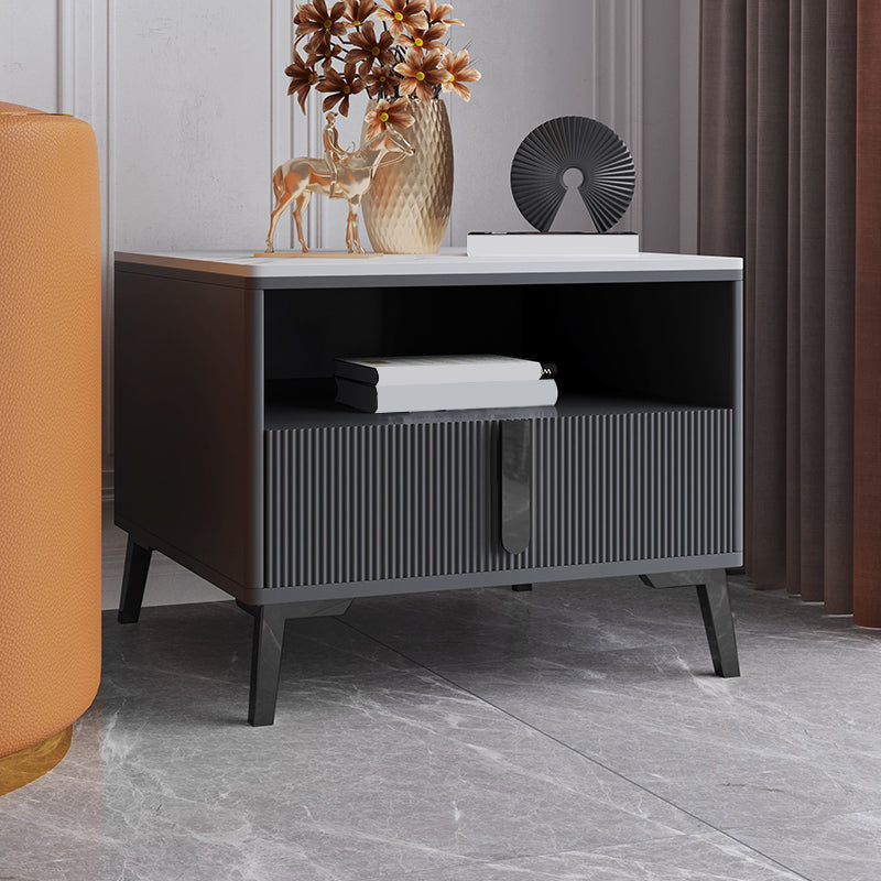 Modernistic Rectangular End Table Wooden Sofa Side Accent Table