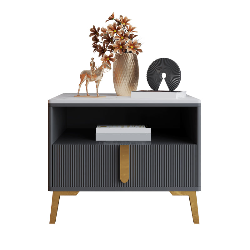Modernistic Rectangular End Table Wooden Sofa Side Accent Table