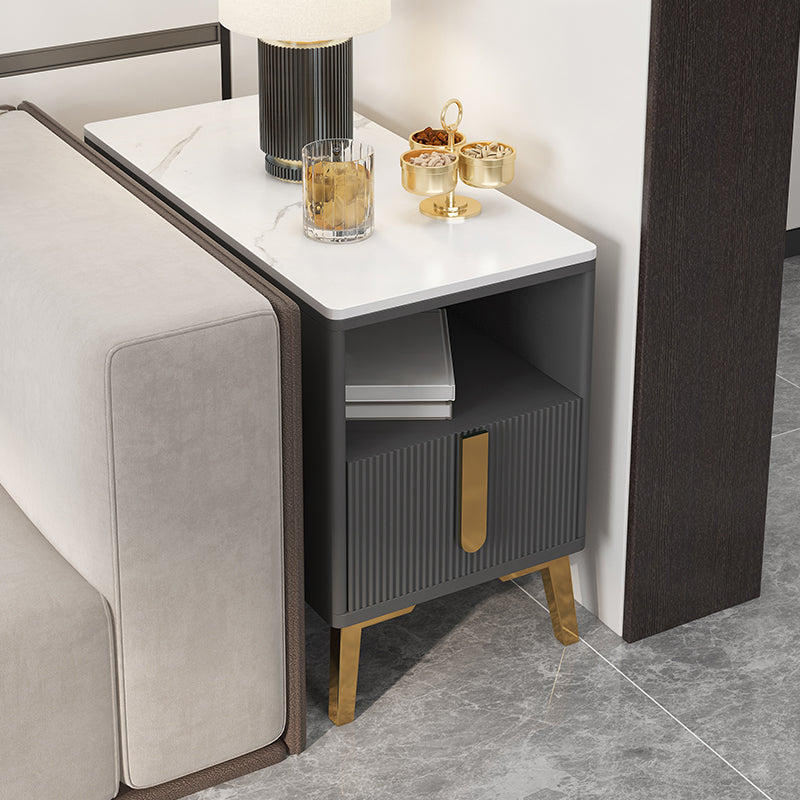 Modernistic Rectangular End Table Wooden Sofa Side Accent Table