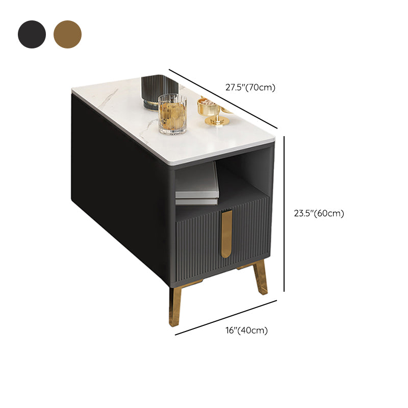 Modernistic Rectangular End Table Wooden Sofa Side Accent Table