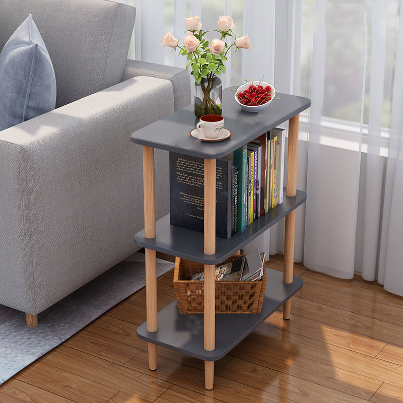 Engineered Wood 4 Legs End Table 2/3-tier Side Table for Living Room