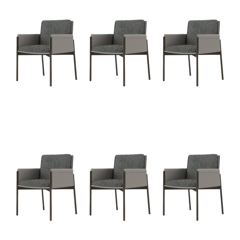 Industrial Upholstered Arm Chair Parsons Dining Room Dining Chair