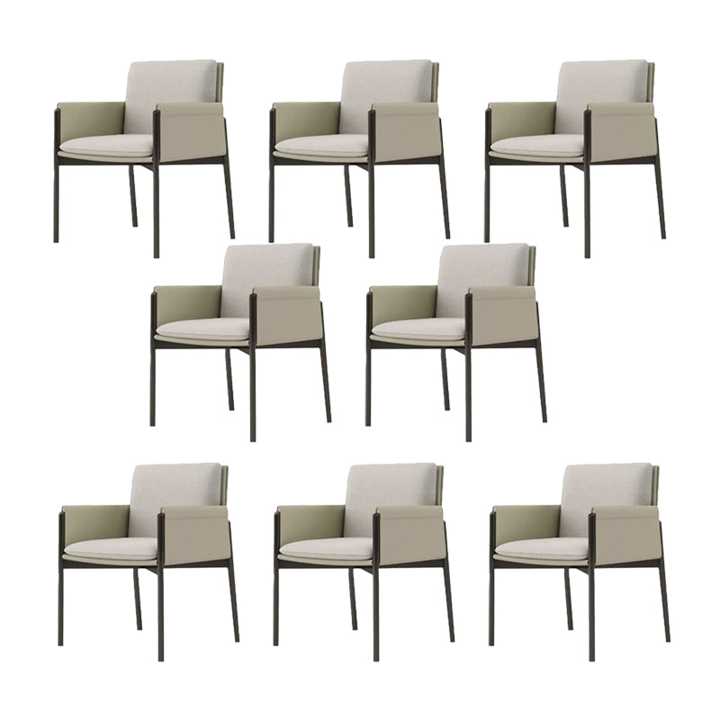 Industrial Upholstered Arm Chair Parsons Dining Room Dining Chair