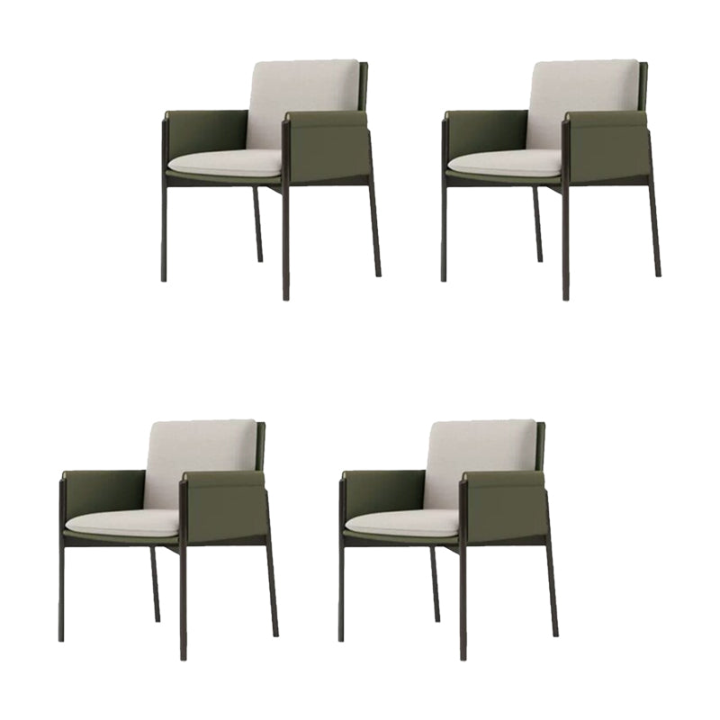 Industrial Upholstered Arm Chair Parsons Dining Room Dining Chair