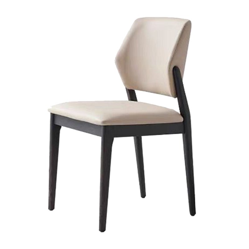 Industrial Upholstered Armless Chair Dining Room Open Back Dining Chair