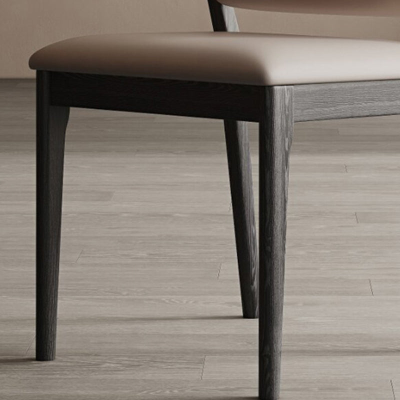Industrial Upholstered Armless Chair Dining Room Open Back Dining Chair
