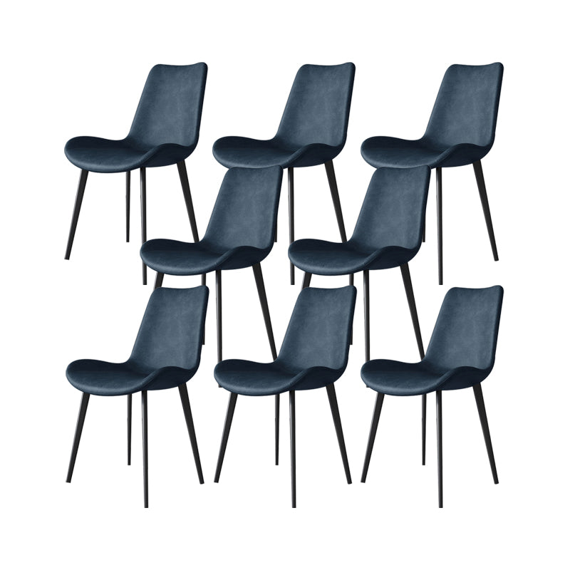 Industrial Upholstered Armless Chair Dining Room Parsons Side Chair