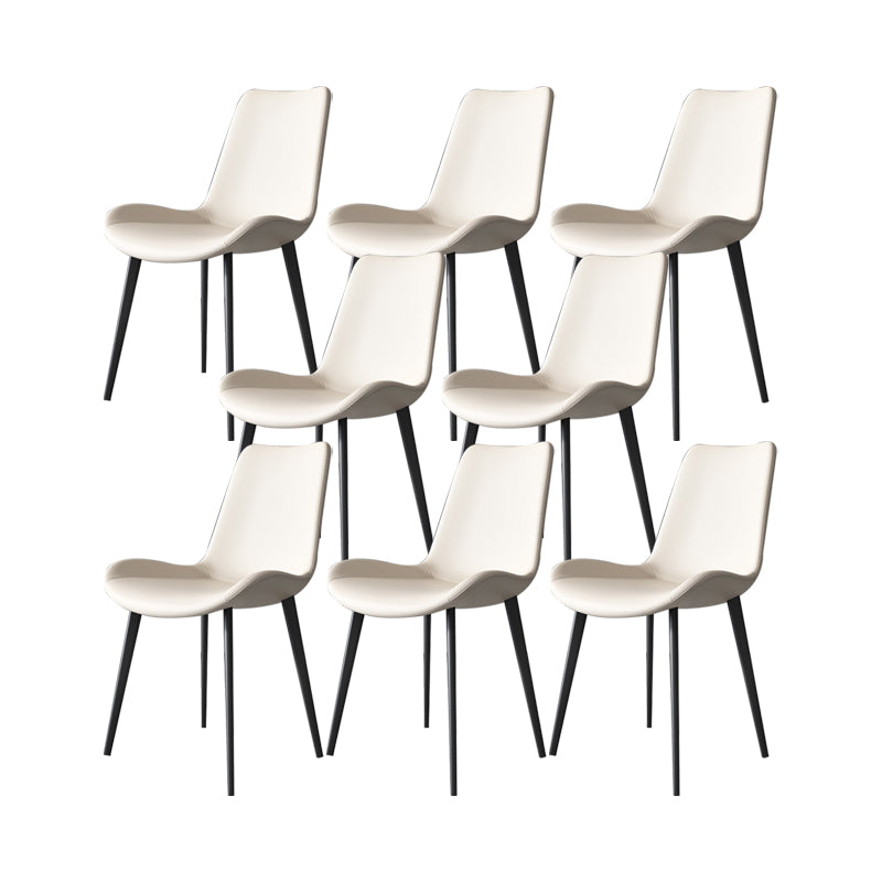 Industrial Upholstered Armless Chair Dining Room Parsons Side Chair